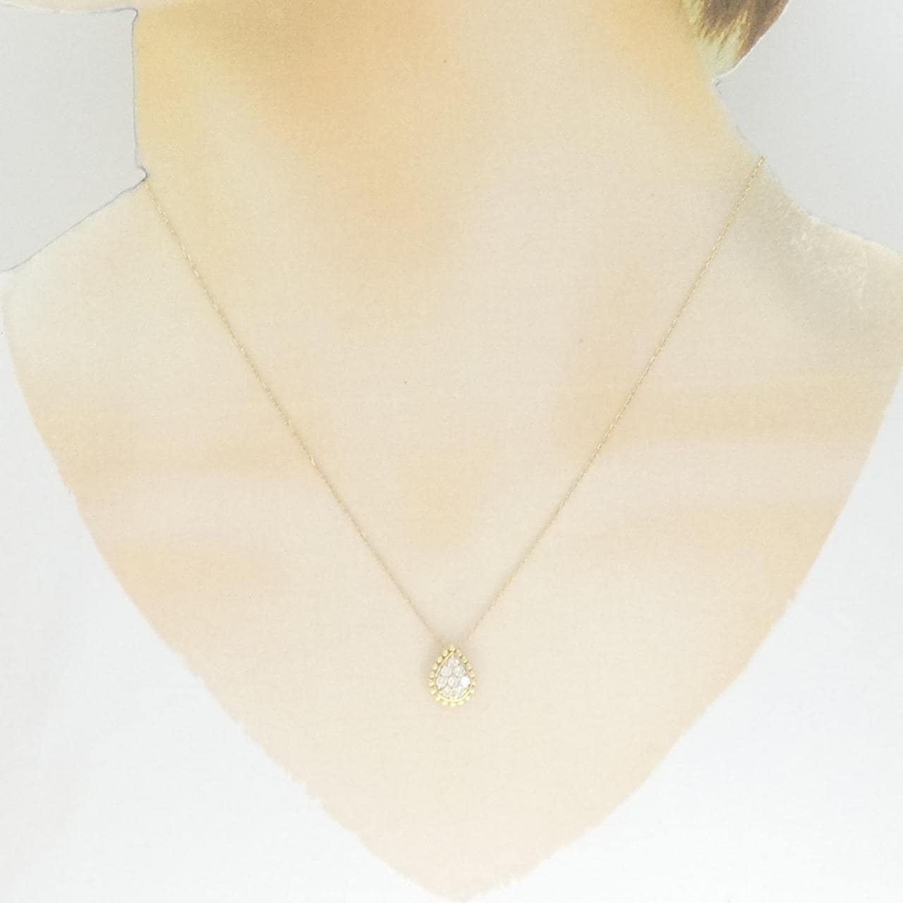 K18YG ダイヤモンド ネックレス 0.20CT