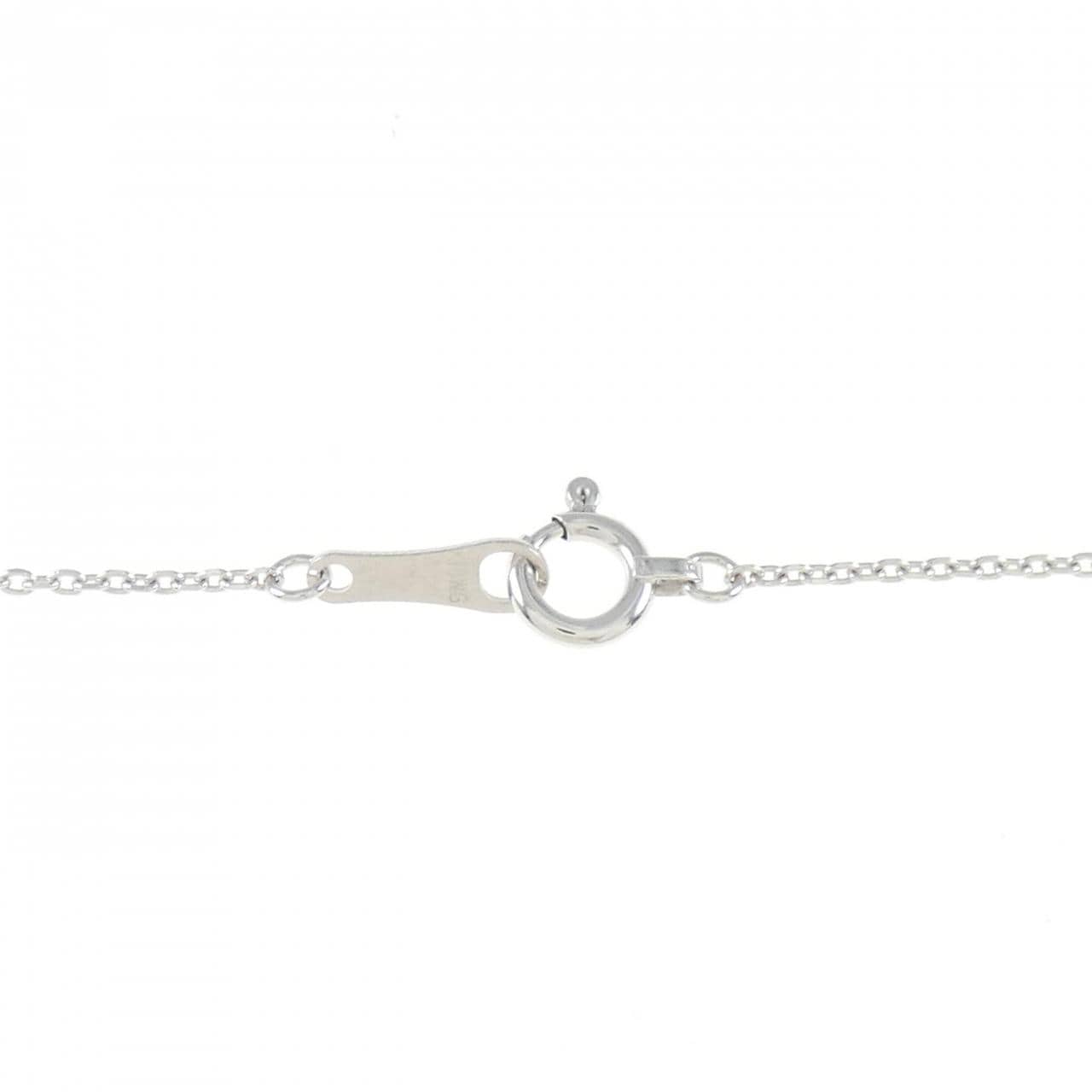 750WG/K18WG Diamond Necklace 0.26CT