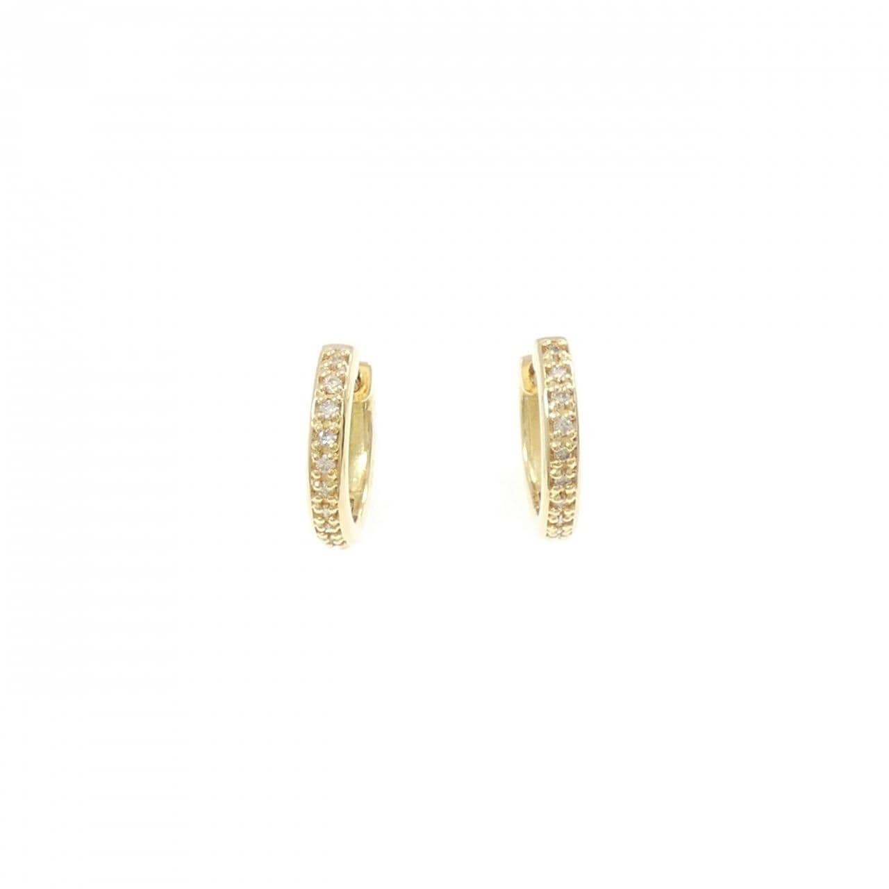 K18YG ダイヤモンド ピアス 0.10CT