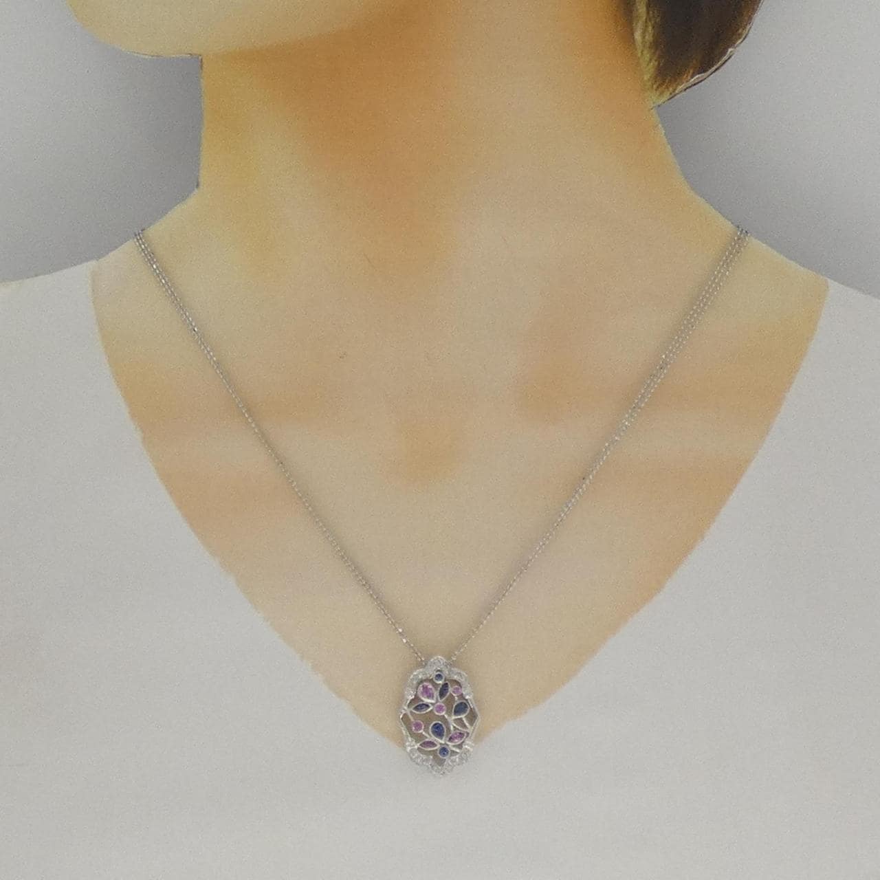ポーラ サファイヤ ネックレス 0.90CT