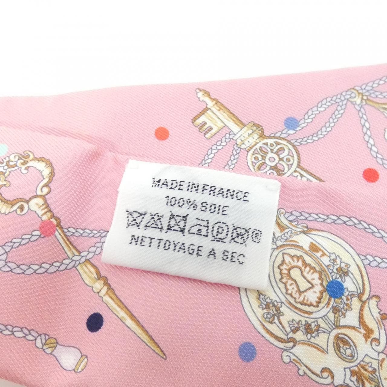 エルメス LES CLES A POIS ツイリー 063871S スカーフ