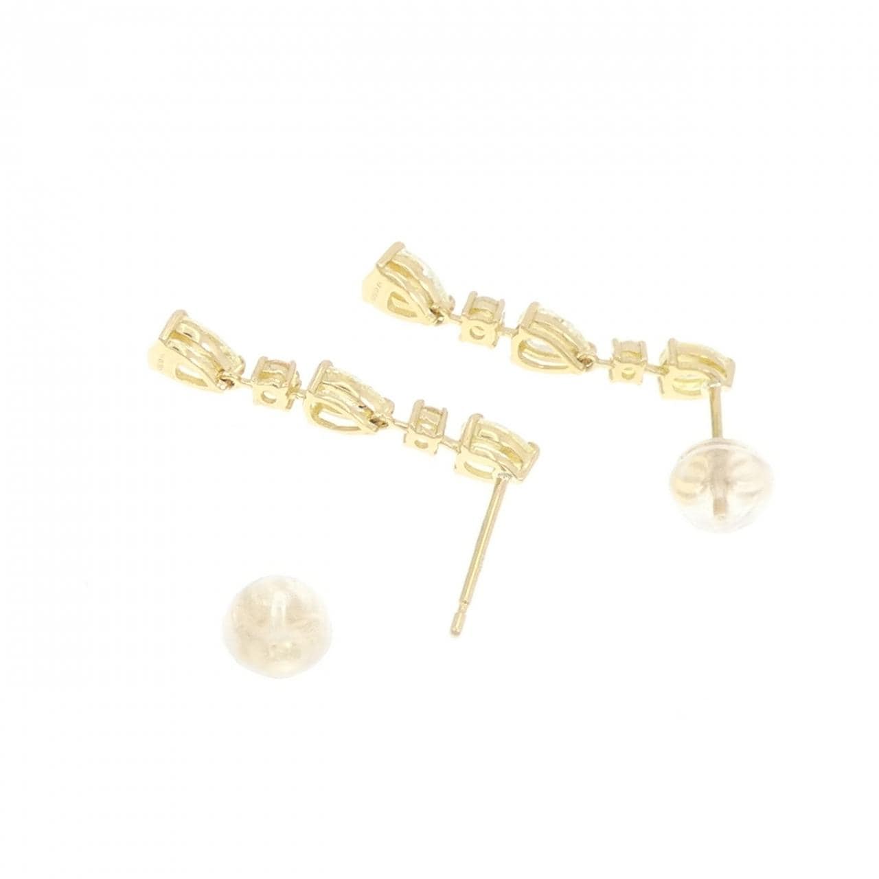 [BRAND NEW] K18YG Diamond earrings 1.00CT