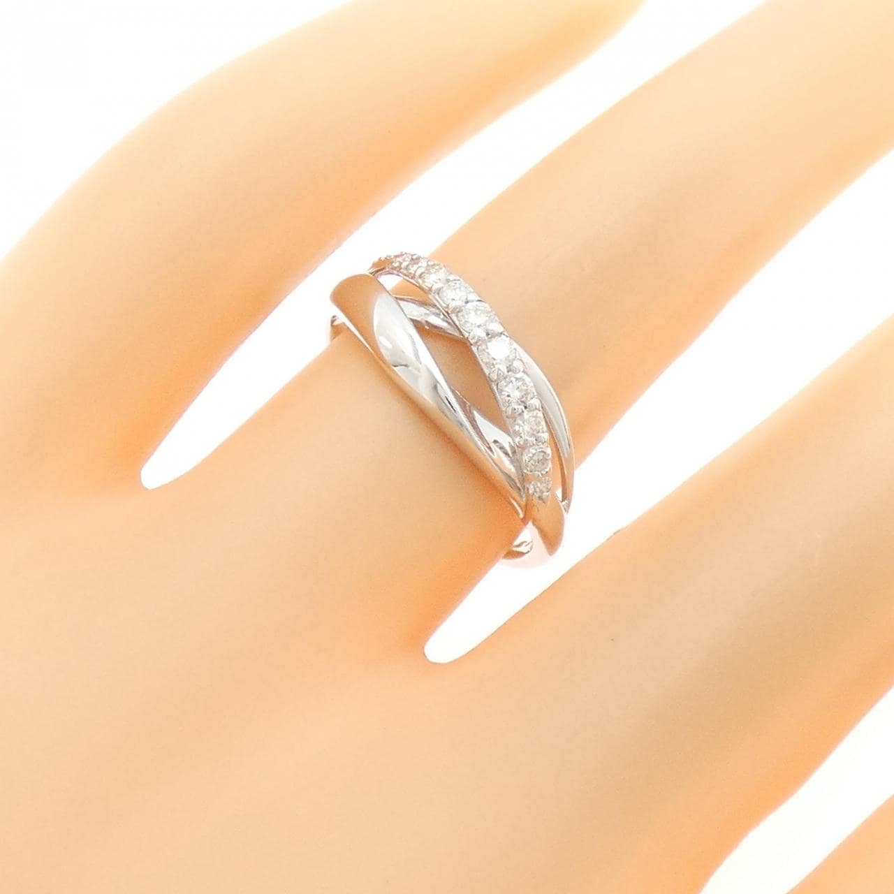 K18WG ダイヤモンド リング 0.20CT