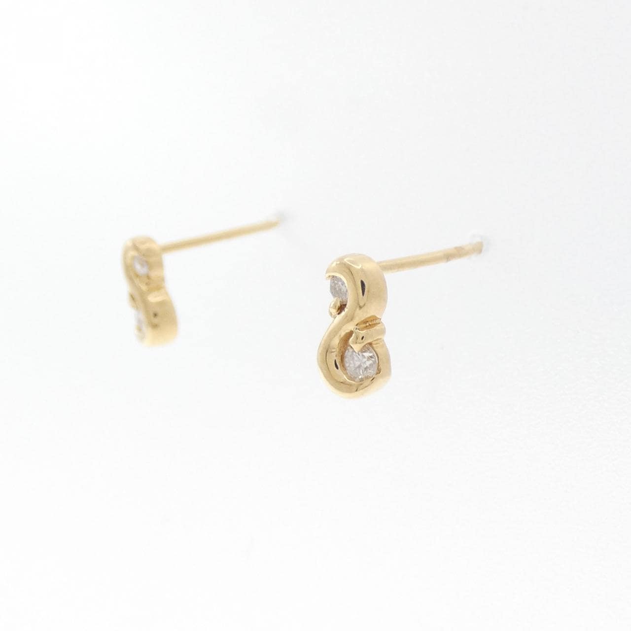K18YG ダイヤモンド ピアス 0.10CT