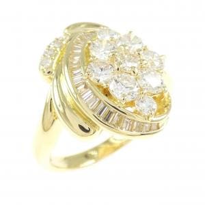 K18YG ダイヤモンド リング 1.52CT