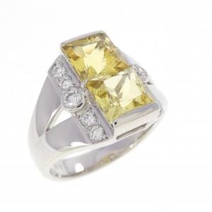 K18WG ベリル リング 2.22CT