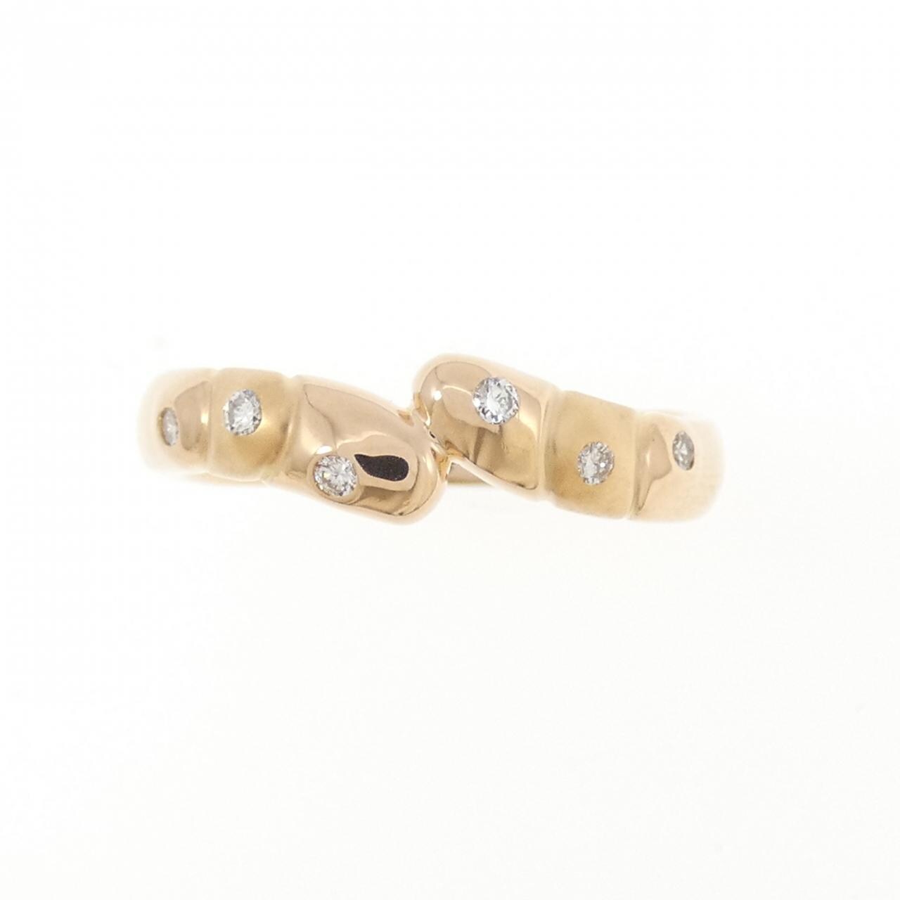 K18PG ダイヤモンド リング 0.07CT