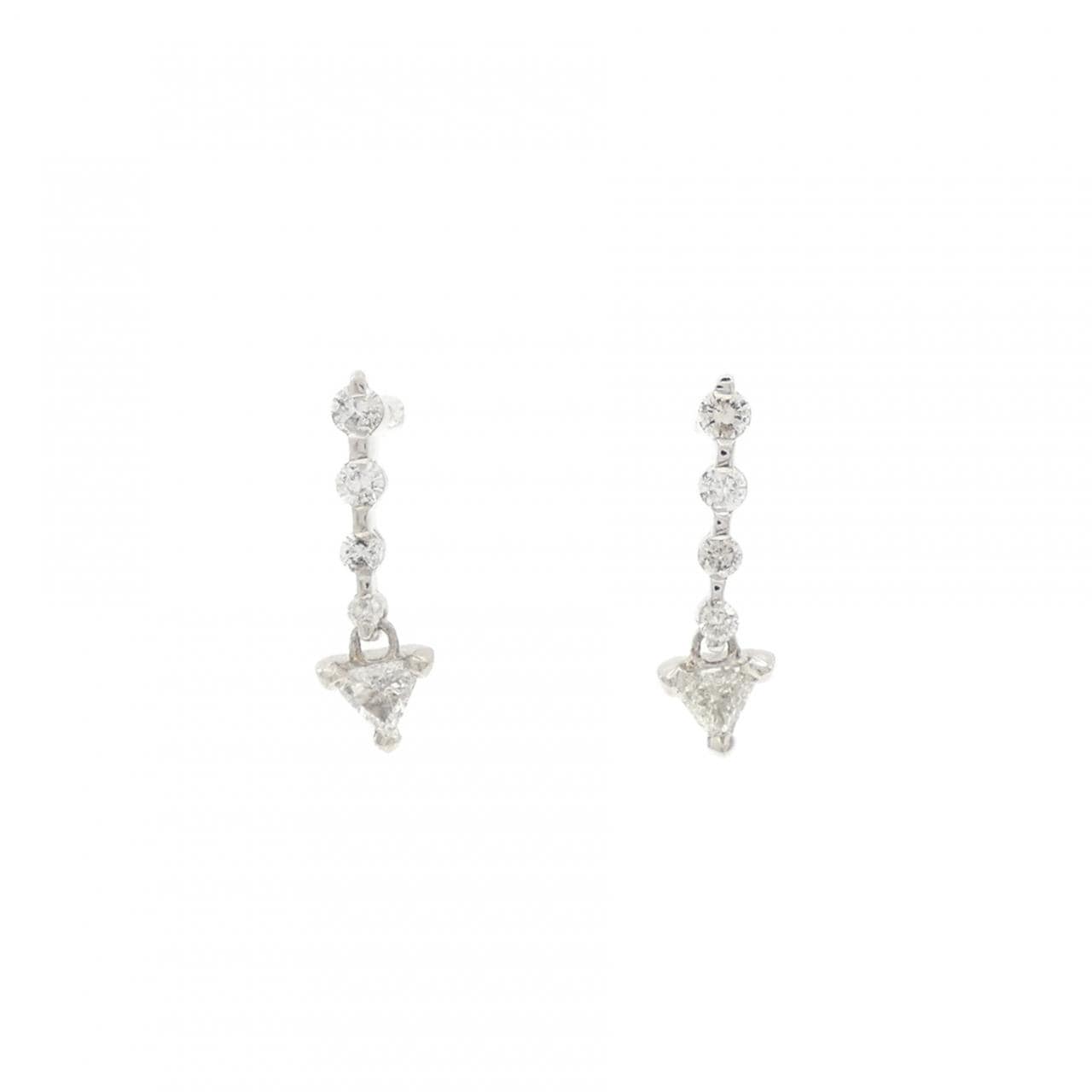 PT900 ダイヤモンド ピアス 0.46CT