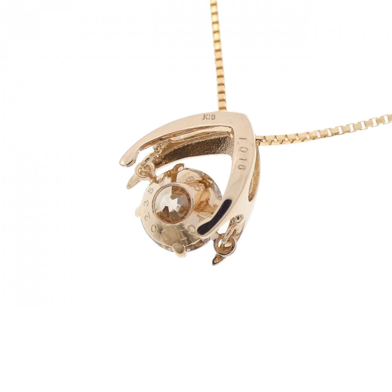 K18PG ダイヤモンド ネックレス 1.016CT