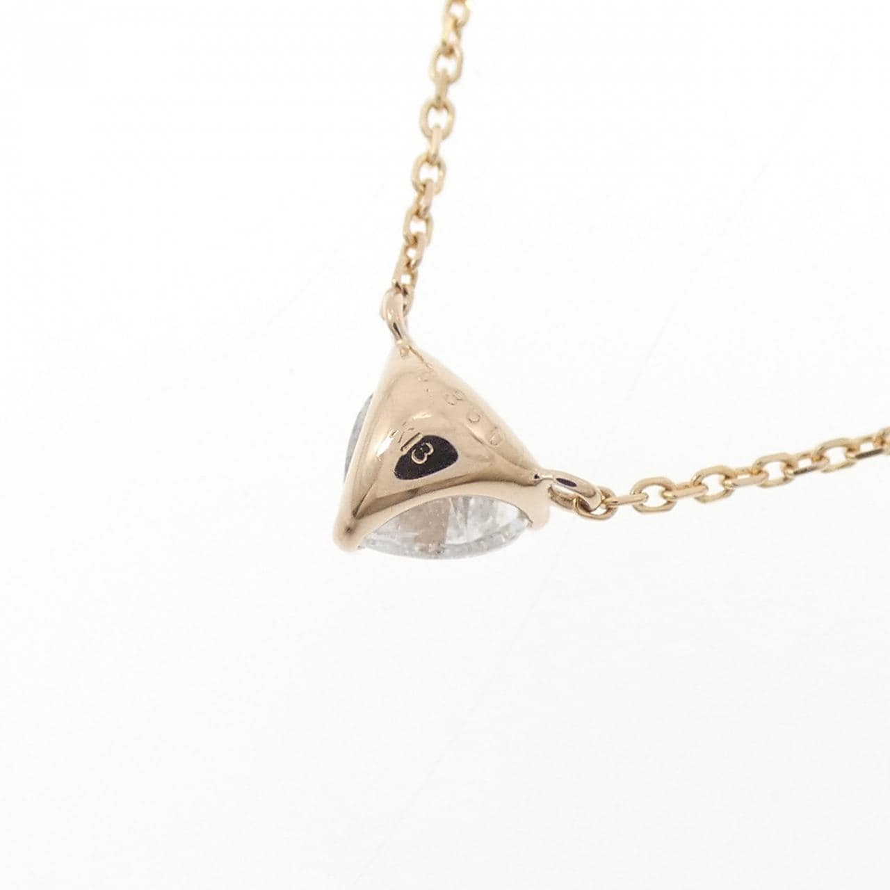 K18PG ハート ダイヤモンド ネックレス 0.360CT