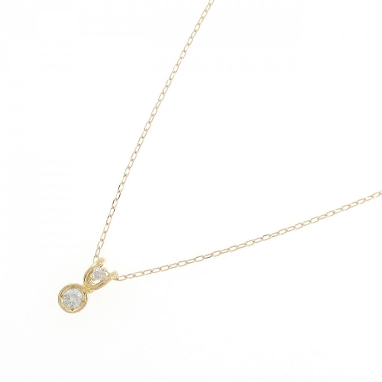 K18YG ダイヤモンド ネックレス 0.10CT
