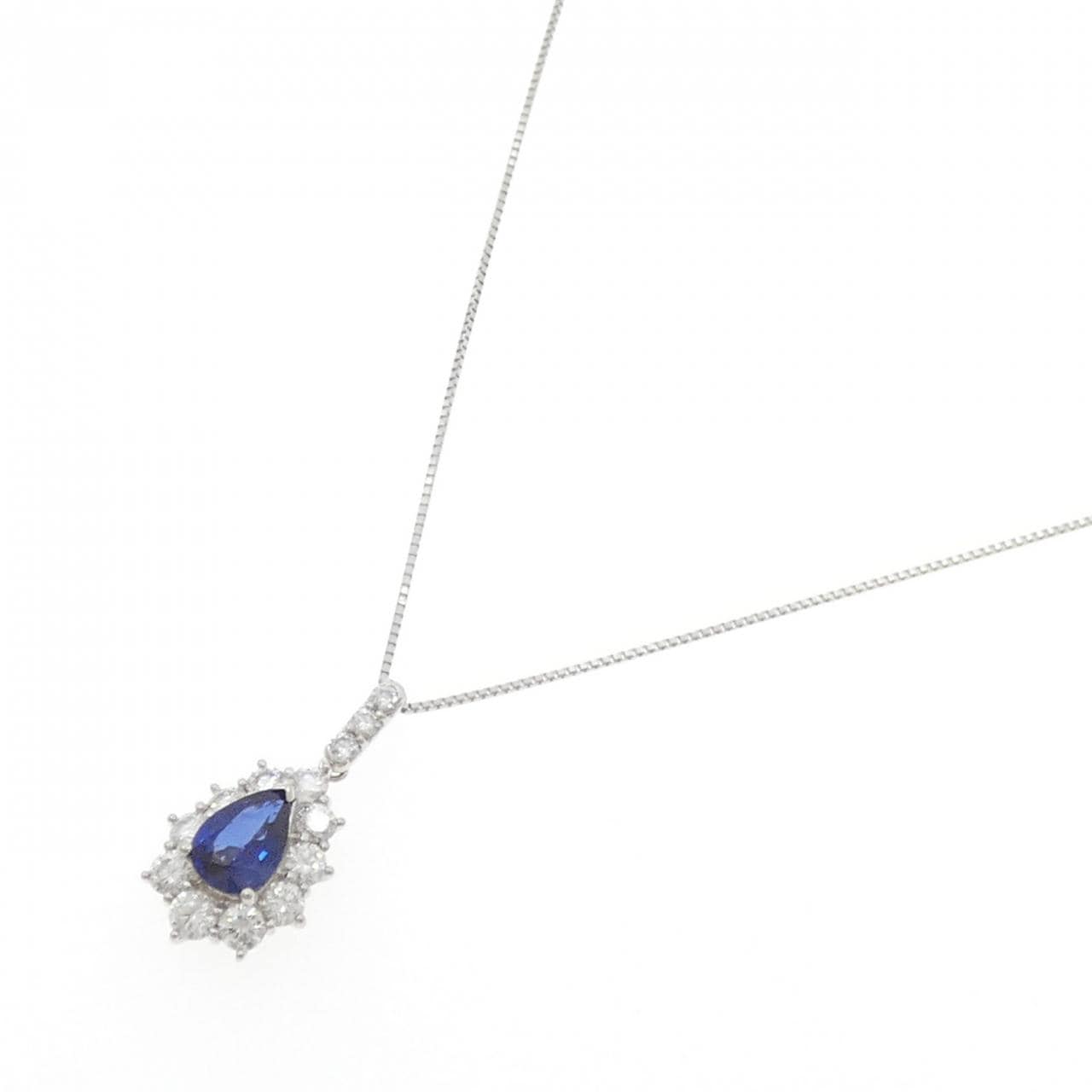 PT/PT850 サファイヤ ネックレス 1.056CT