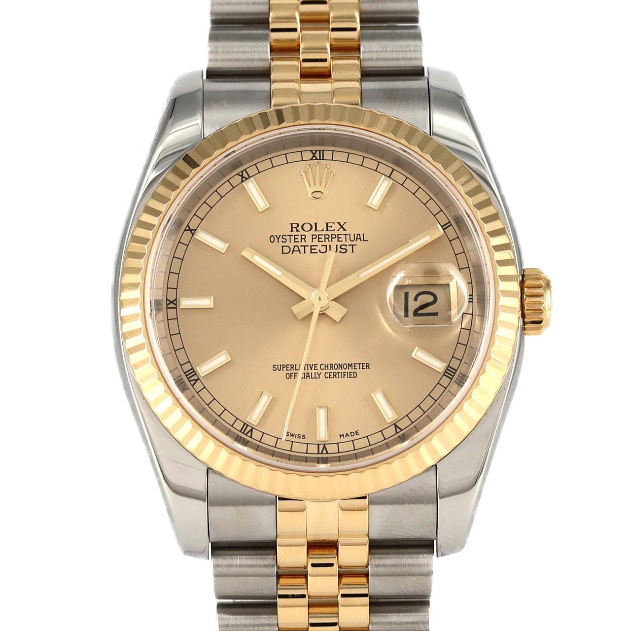 ロレックス デイトジャスト 116233 SSxYG 自動巻 F番