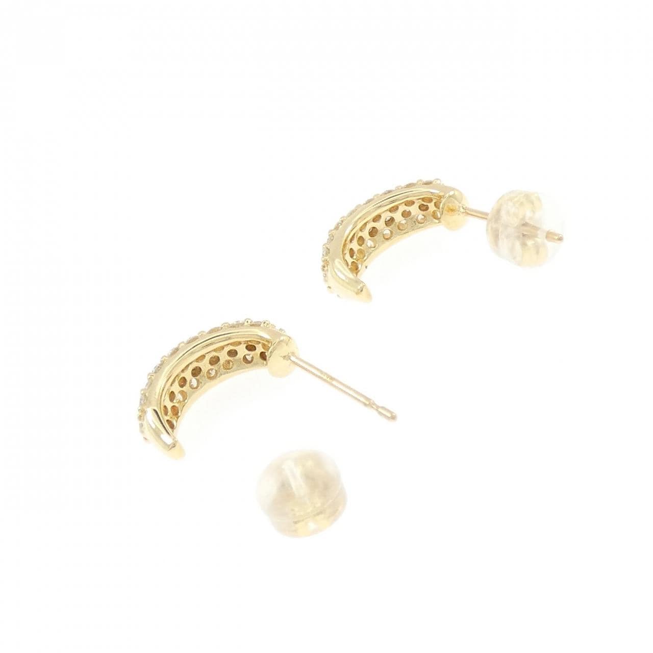 K18YG ダイヤモンド ピアス 0.80CT