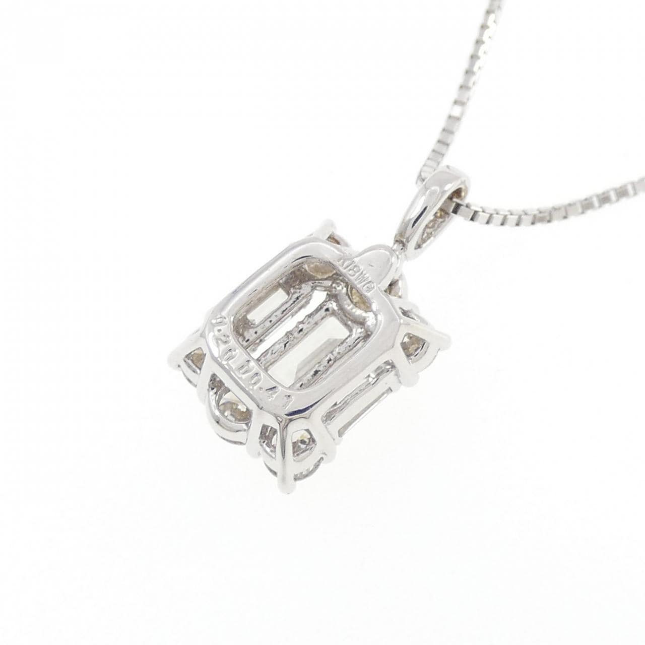 K18WG ダイヤモンド ネックレス 0.20CT