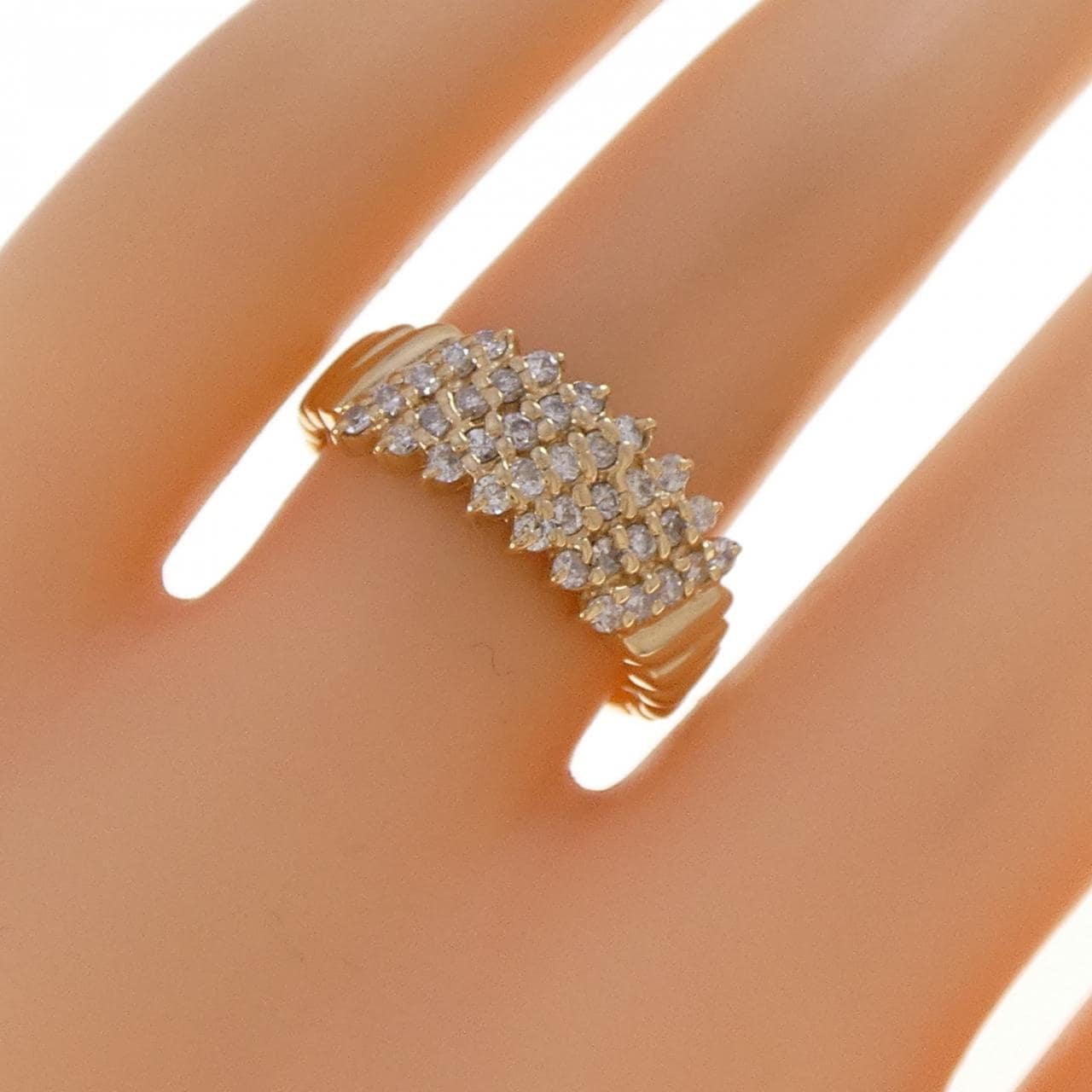 K18YG ダイヤモンド リング 0.44CT