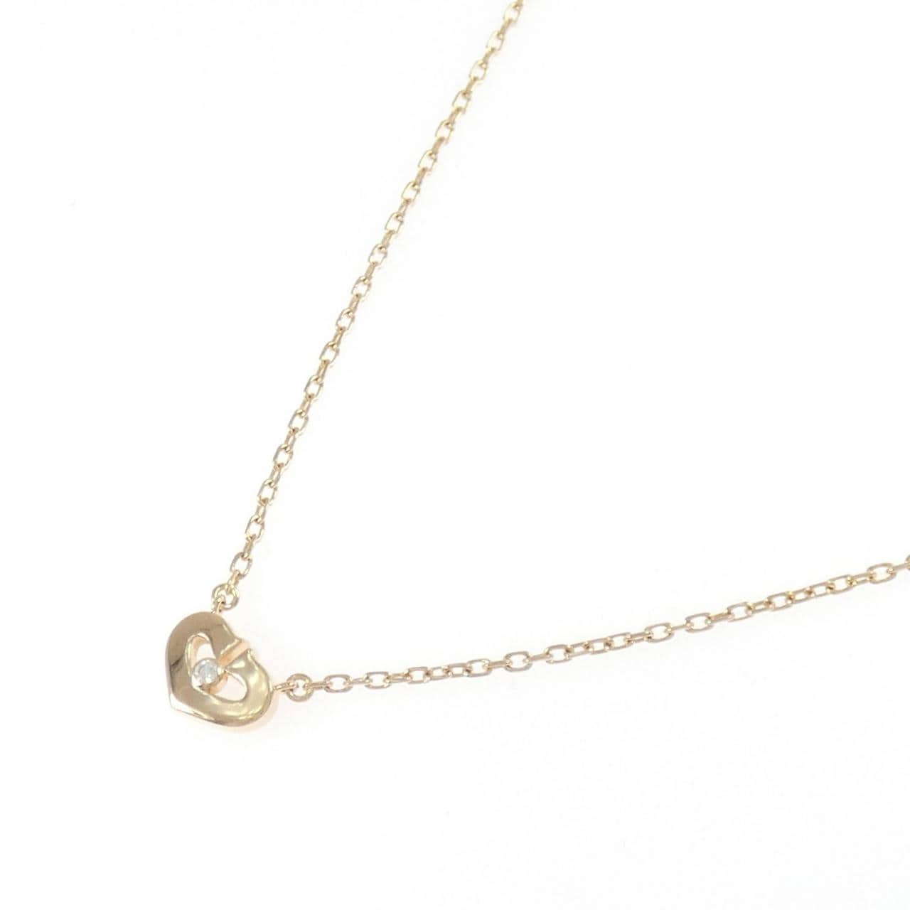 カルティエ Cハート スモール ネックレス