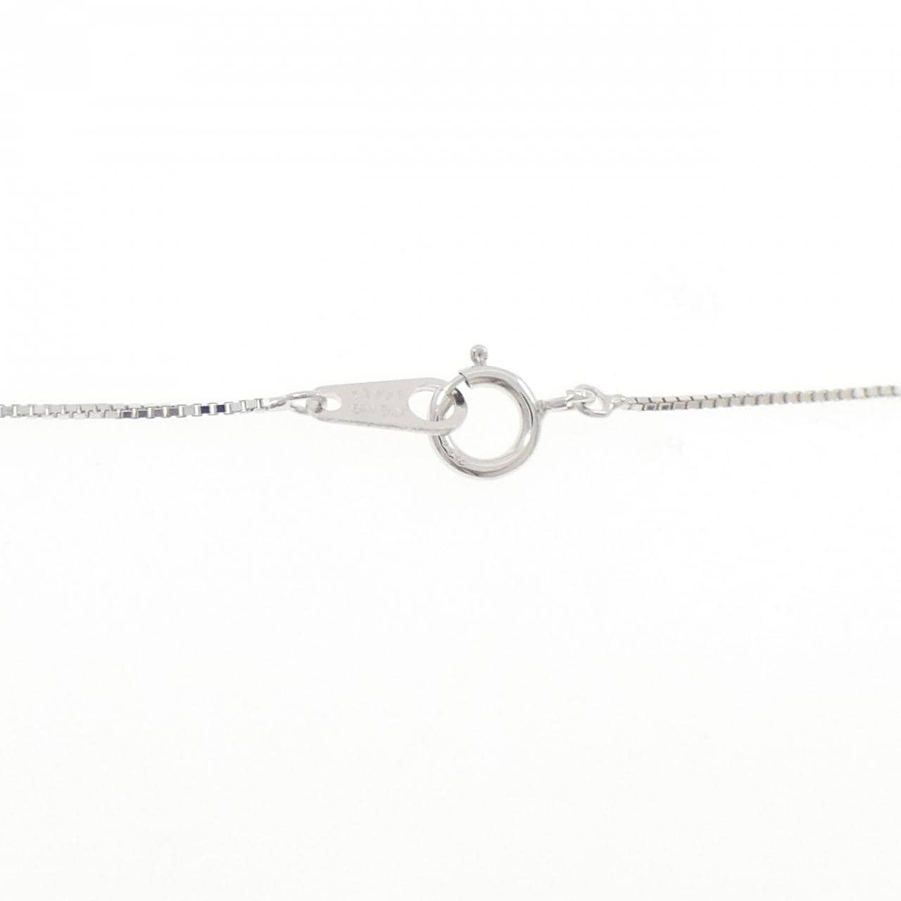 K18WG グリーンガーネット ネックレス