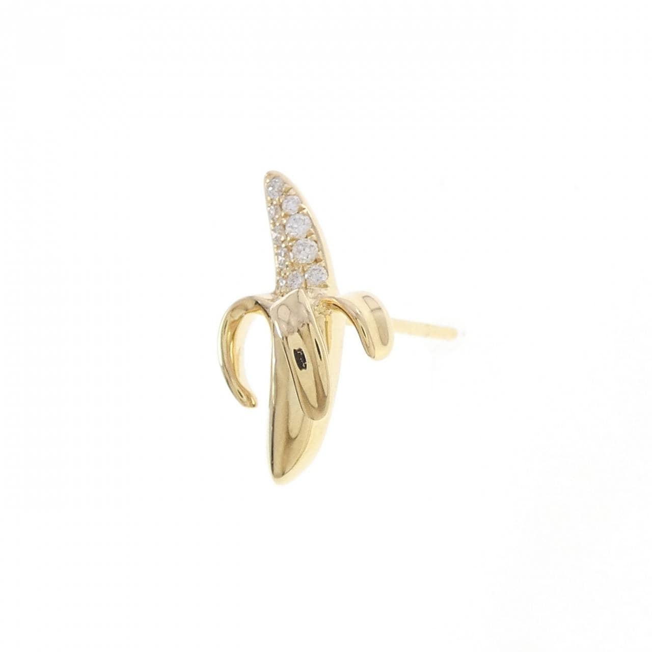 ビジュードエム バナナ ピアス 0.07CT 片耳