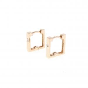 K14PG ダイヤモンド ピアス 0.028CT