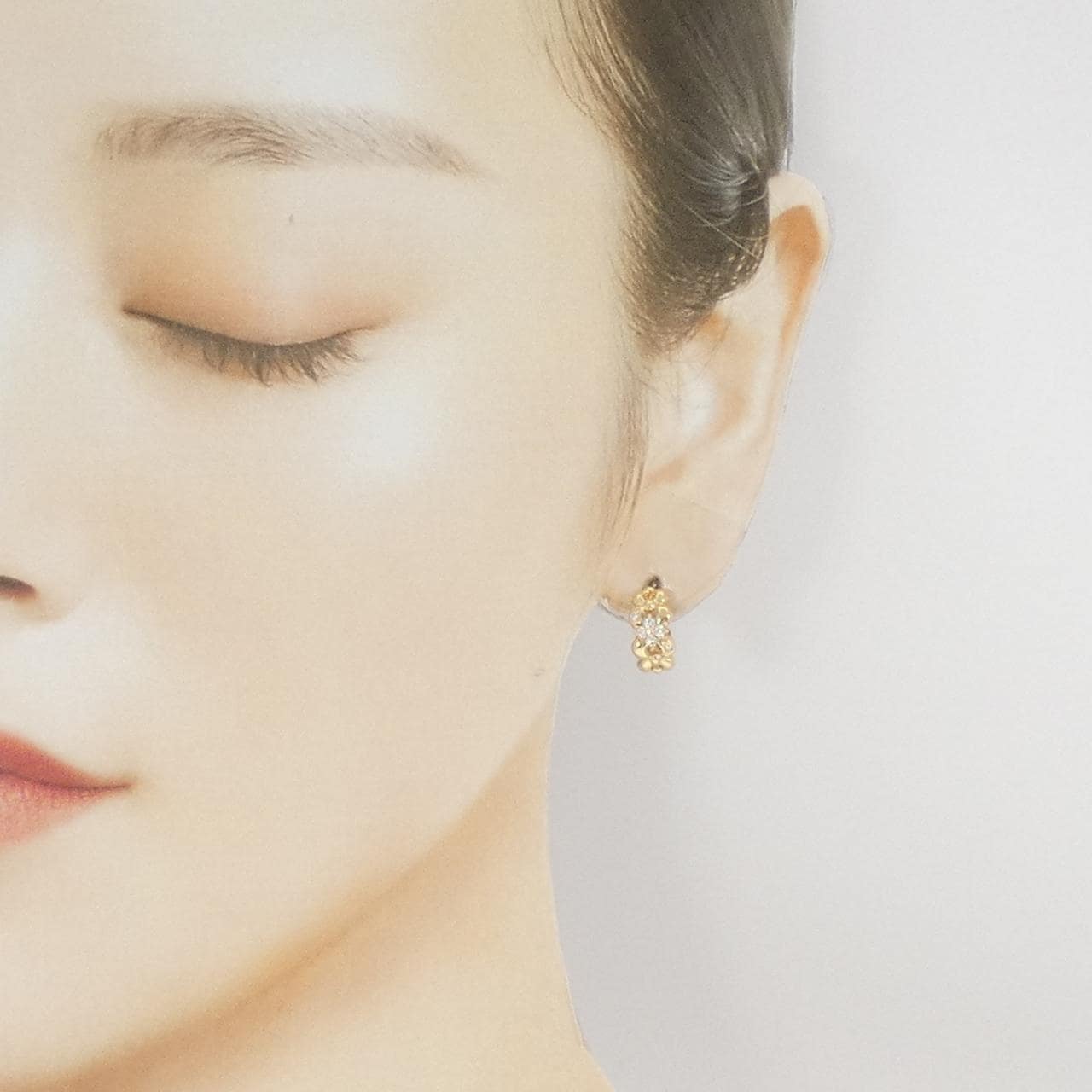 タサキ ダイヤモンド ピアス 0.12CT