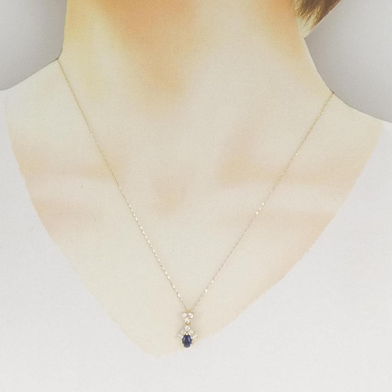 ポーラ サファイヤ ネックレス 0.45CT