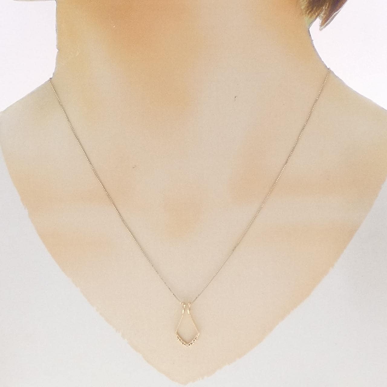 アガット ダイヤモンド ネックレス 0.01CT