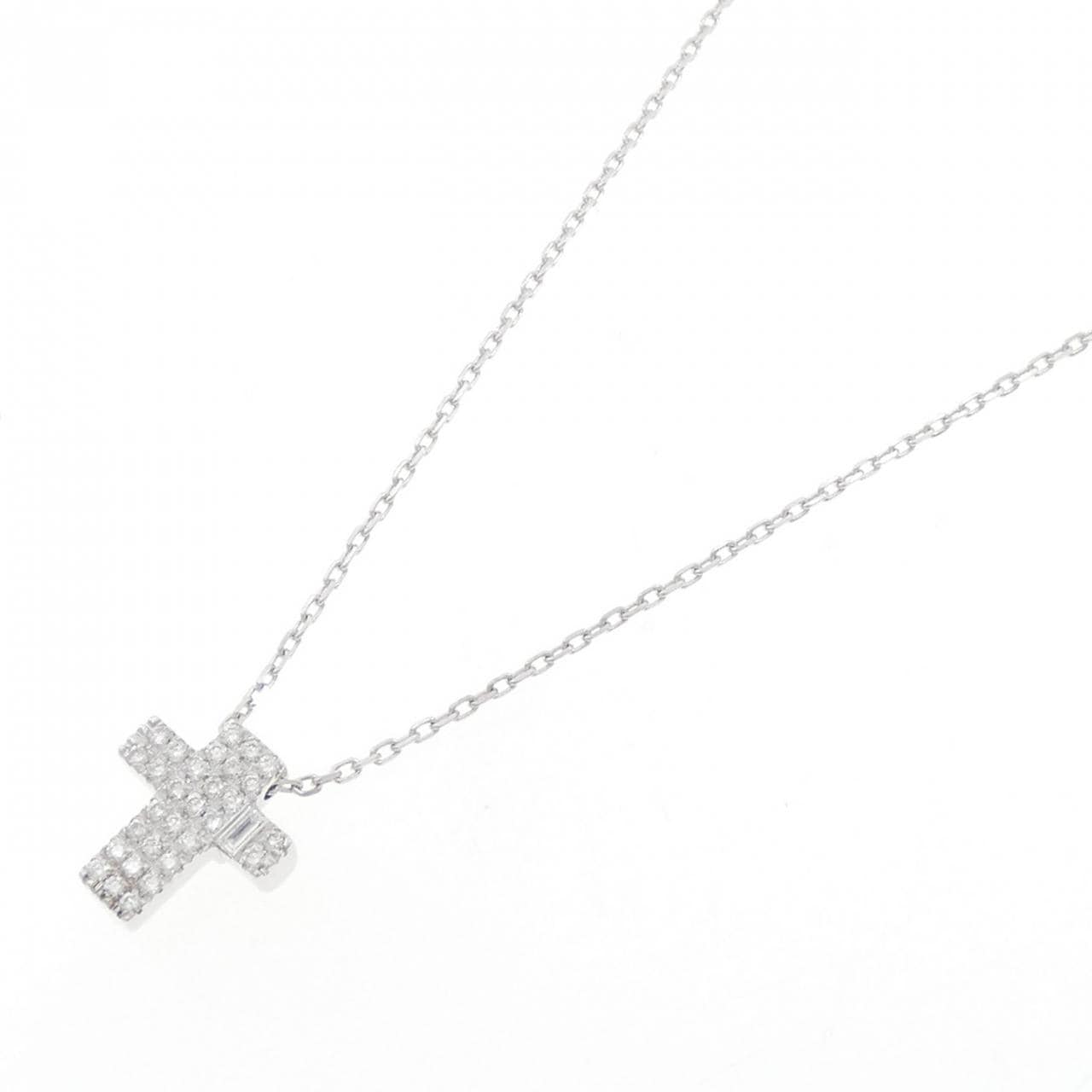 ASPREY Cross Diamond Necklace