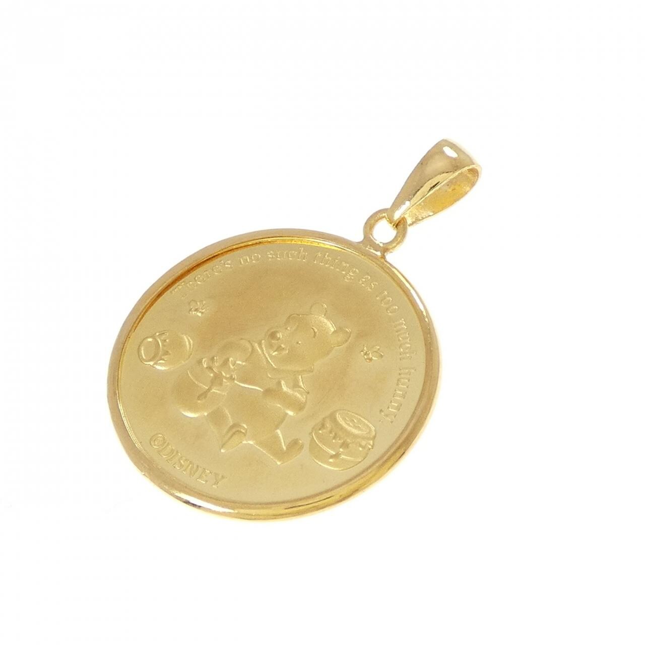 K24YG(枠) コイン ペンダント