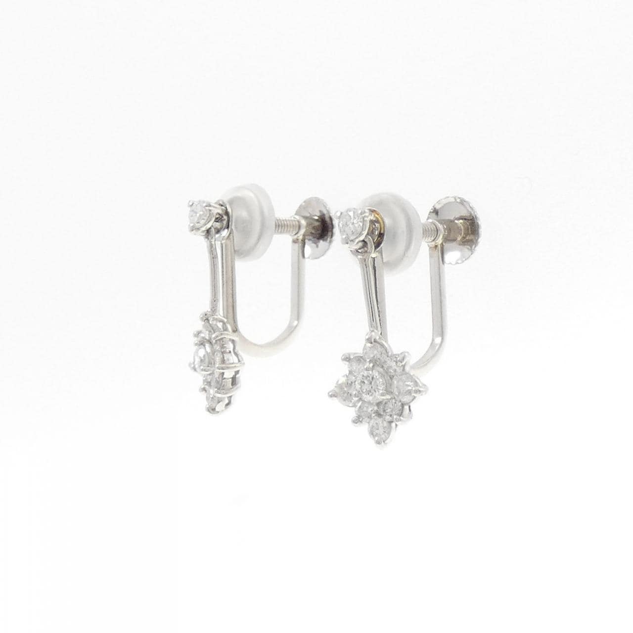 PT850鑽石耳夹0.50克拉