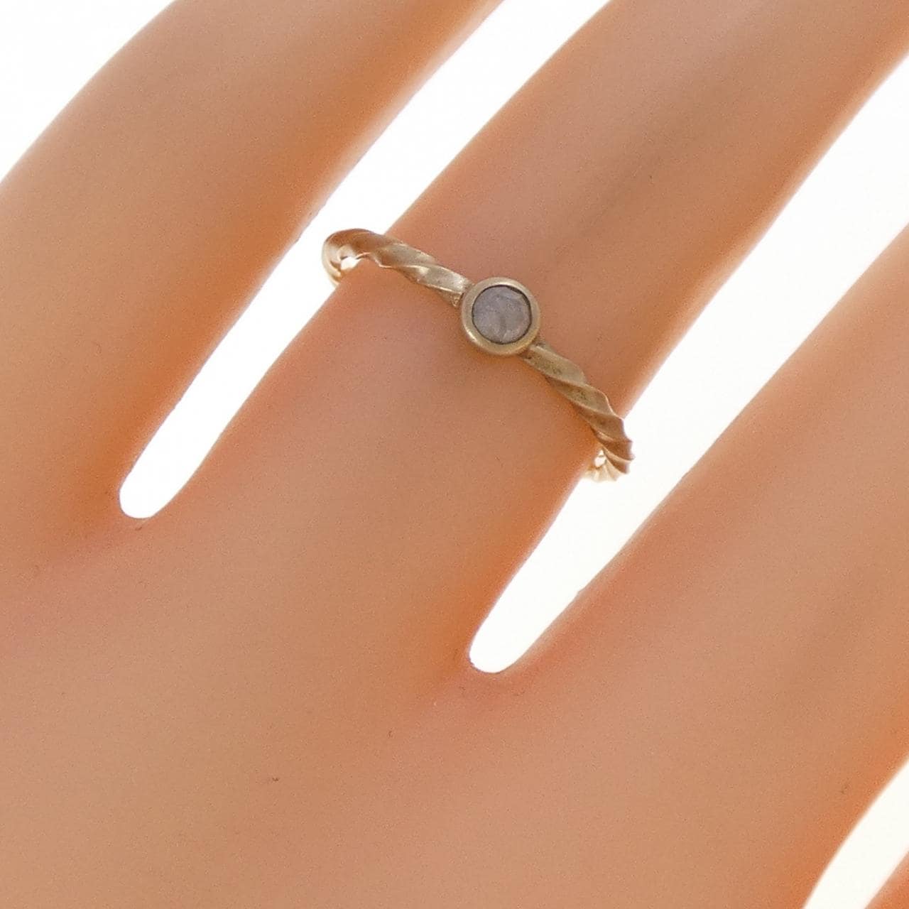 K10YG ダイヤモンド リング 0.15CT