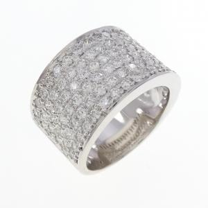 K18WG パヴェ ダイヤモンド リング 1.75CT