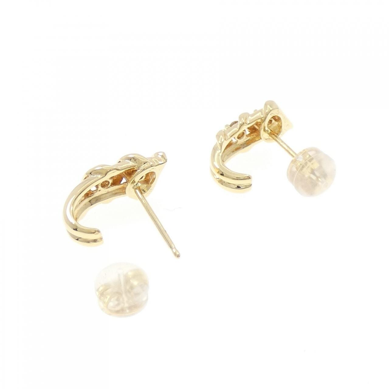 K18YG ダイヤモンド ピアス 0.10CT