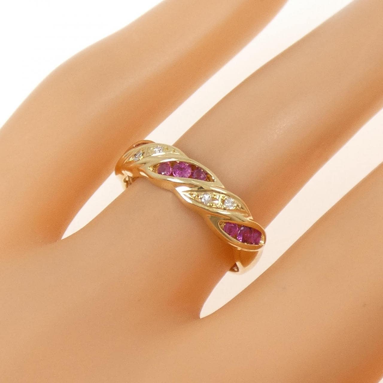 K18YG ルビー リング