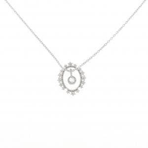 K18WG 2WAY ダイヤモンド ネックレス 0.04CT