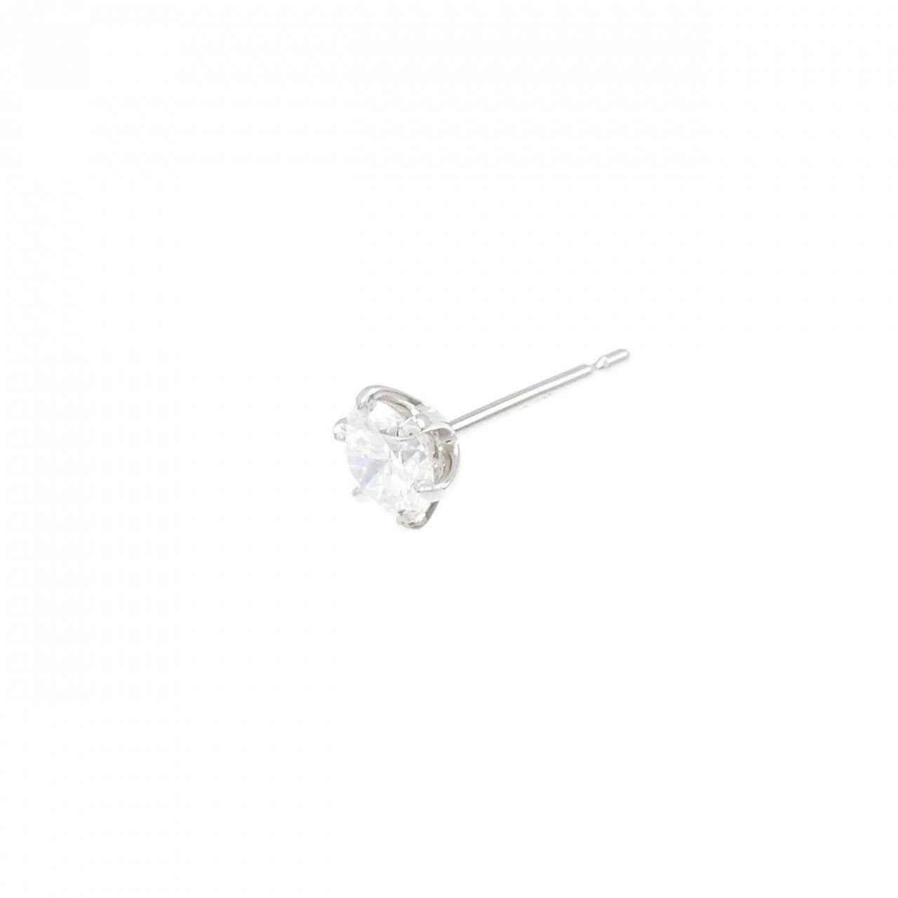 【リメイク】PT ダイヤモンド ピアス 0.460CT F I1 Good 片耳