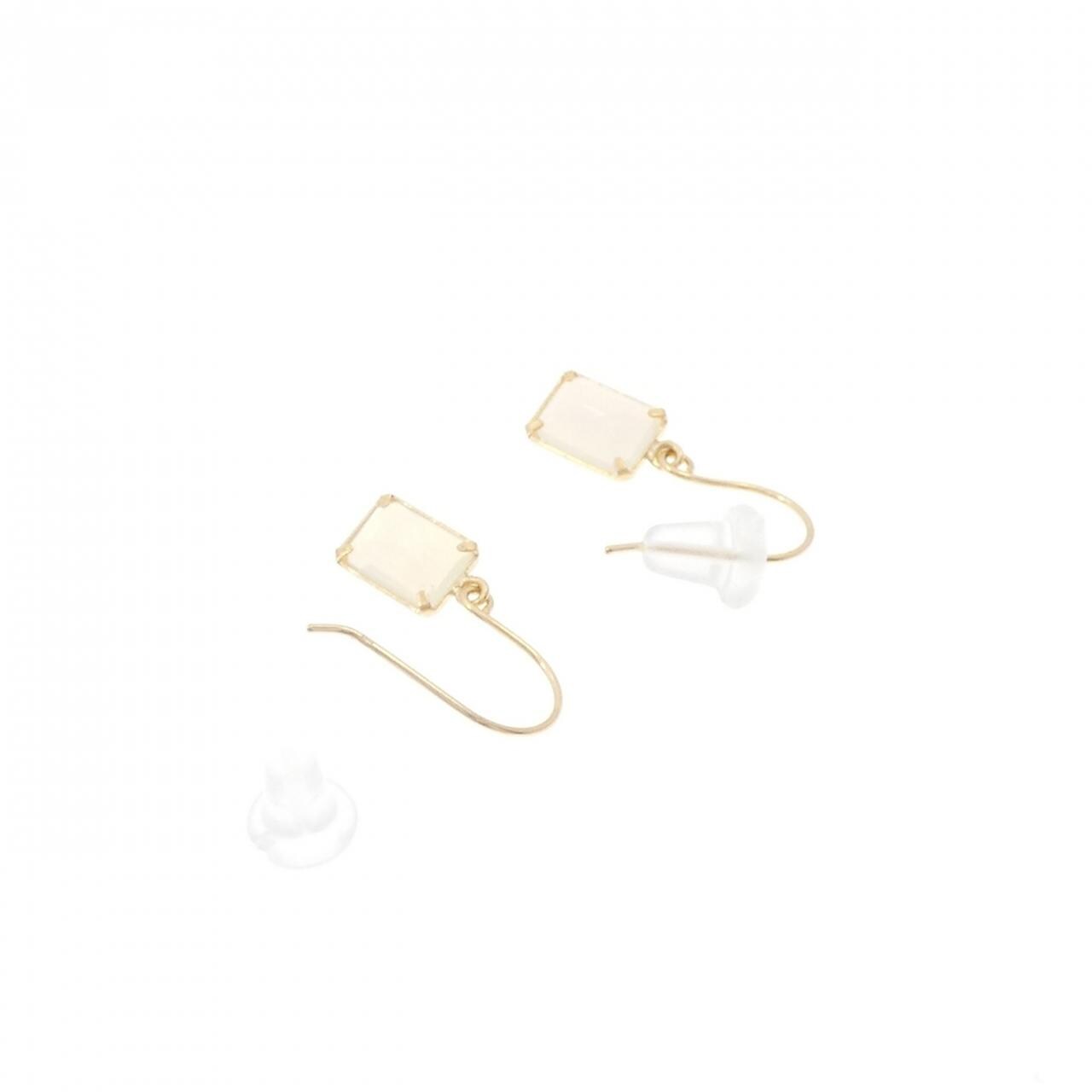 [新品] K18YG歐泊耳環