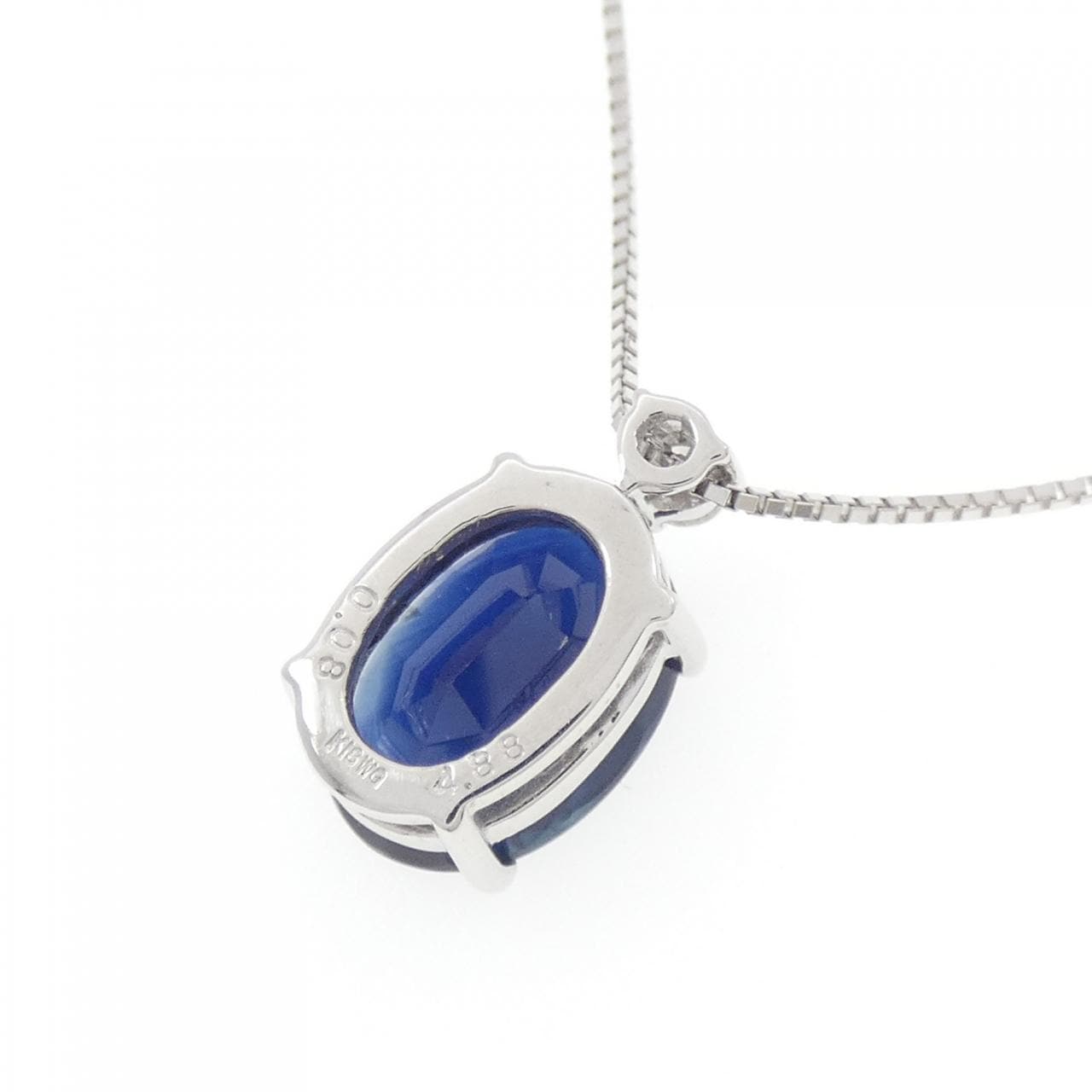 K18WG サファイヤ ネックレス 4.88CT