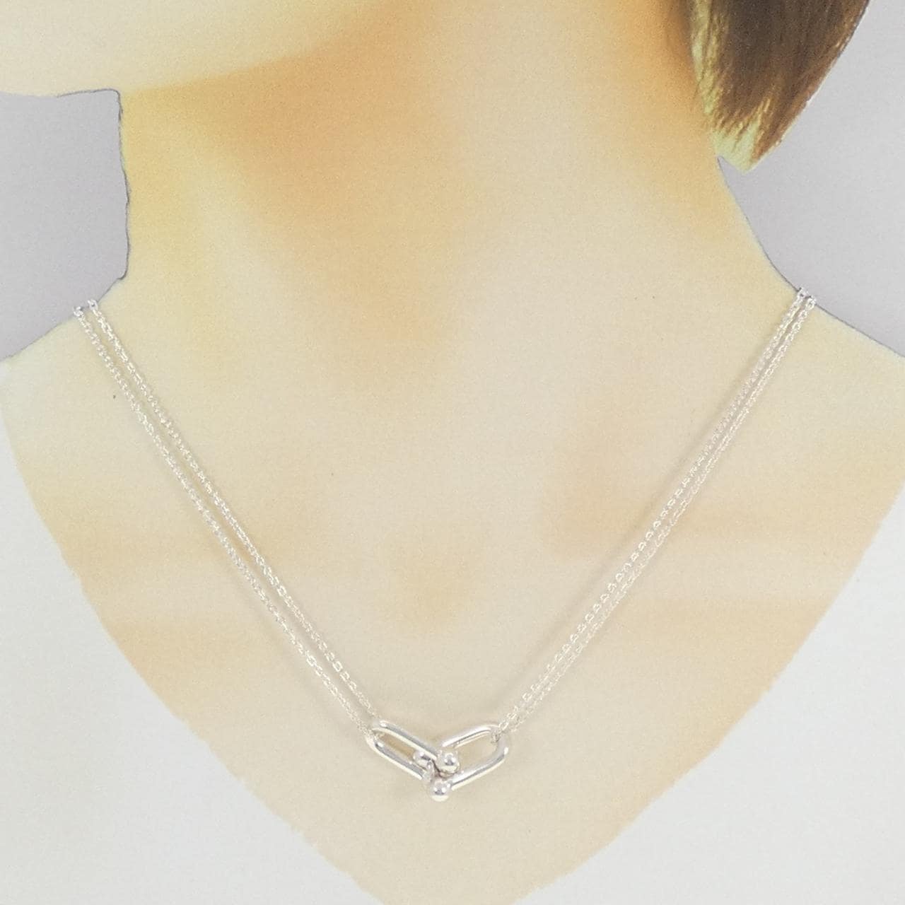 【新品】ティファニー ハードウェア ラージ ダブル リンク ネックレス