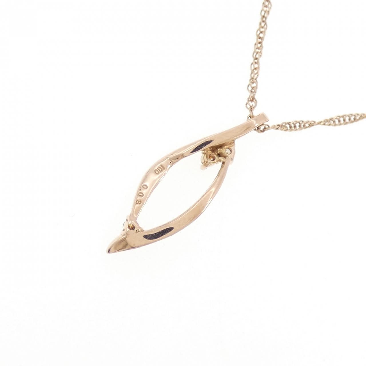 K10PG ダイヤモンド ネックレス 0.03CT