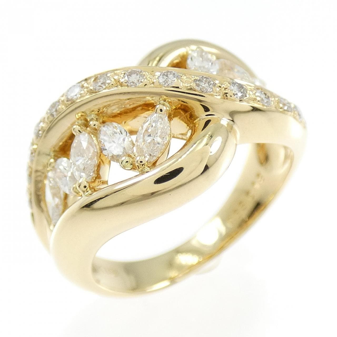 K18YG ダイヤモンド リング 0.63CT