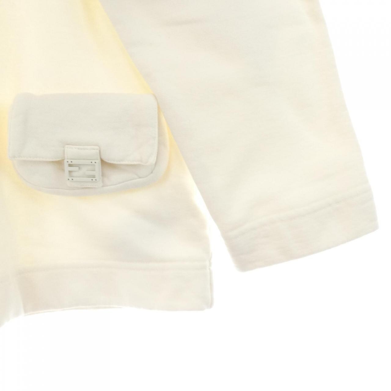 フェンディ FENDI ホワイトジャージースウェットシャツ FS7947 AMGY スウェット