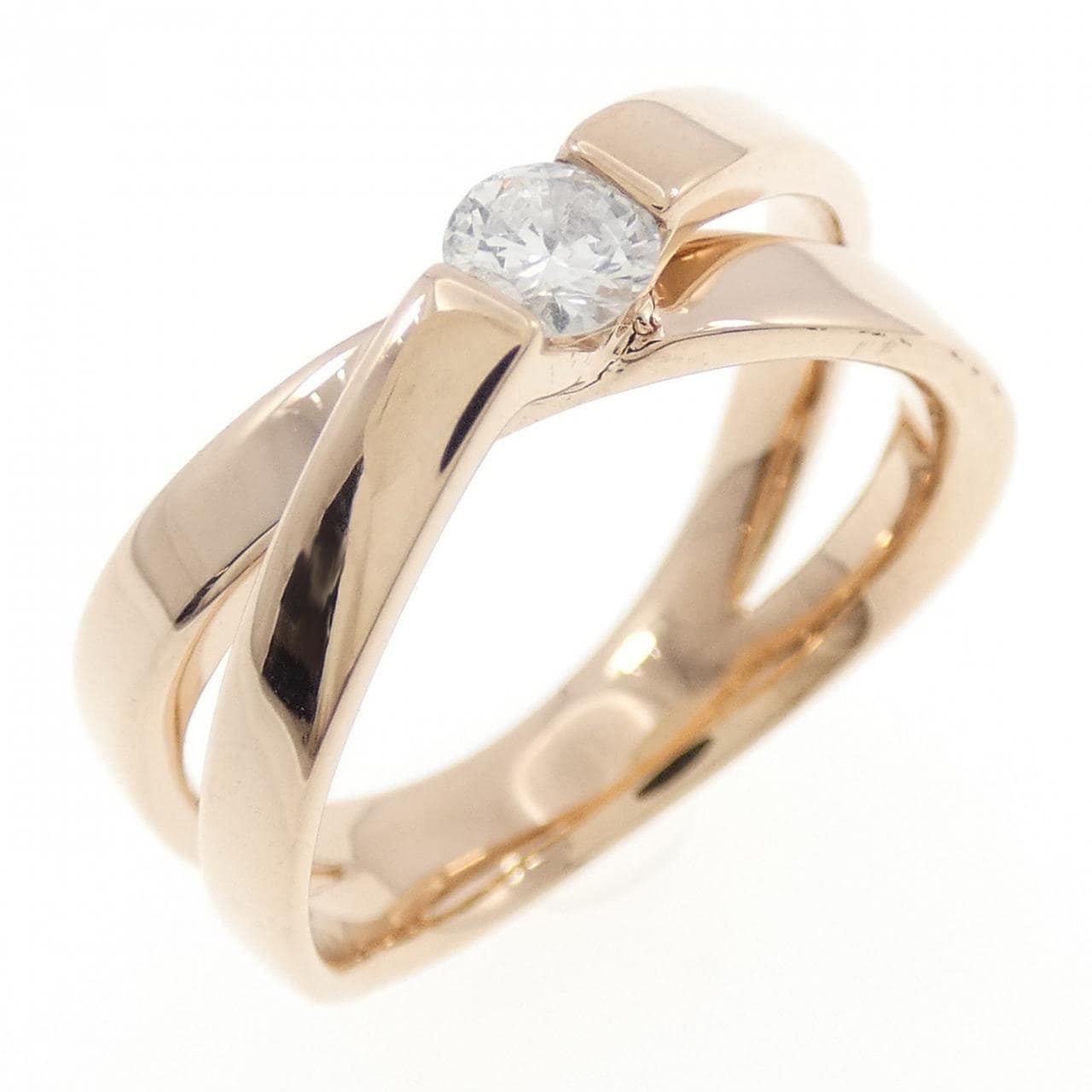 K18PG ダイヤモンド リング 0.18CT