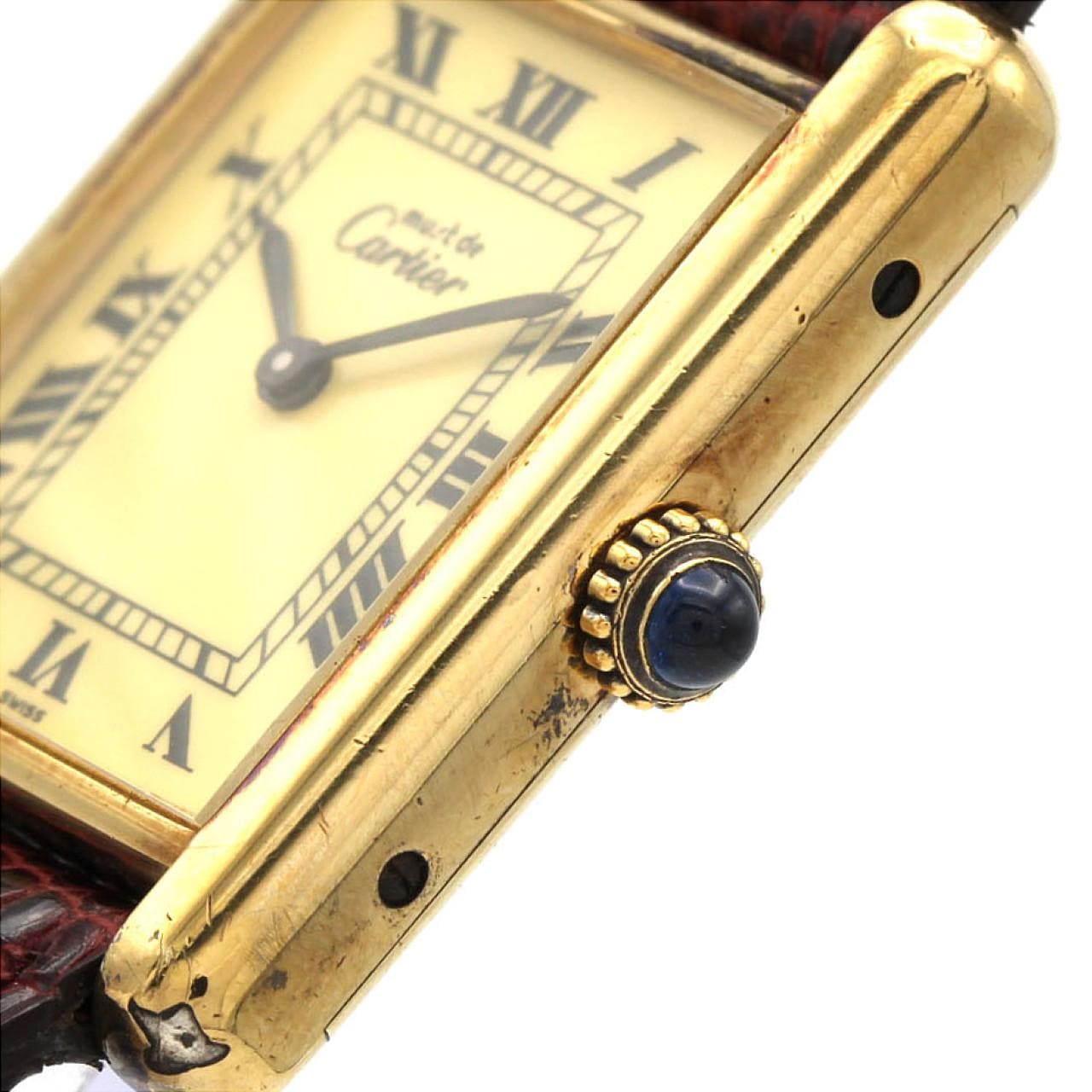 【ノーメンテナンス還元価格】カルティエ マストタンクLM GP GP 手巻