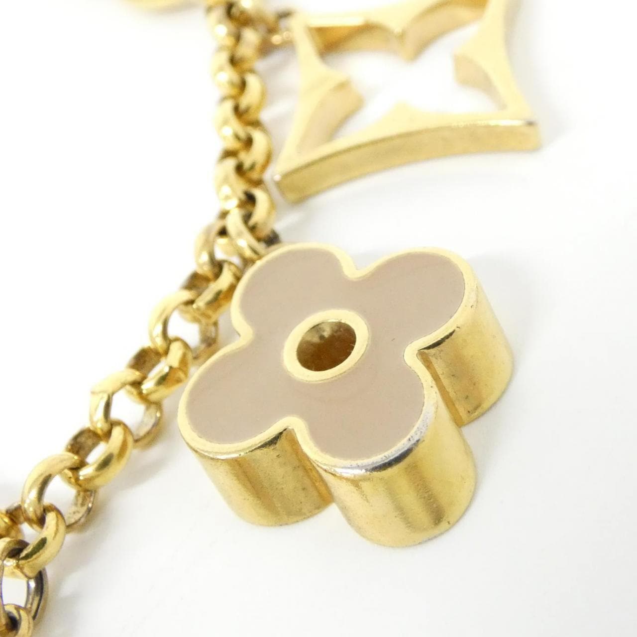 ルイヴィトン バッグチャーム チェーン フルール ドゥ モノグラム M01413 バッグチャーム