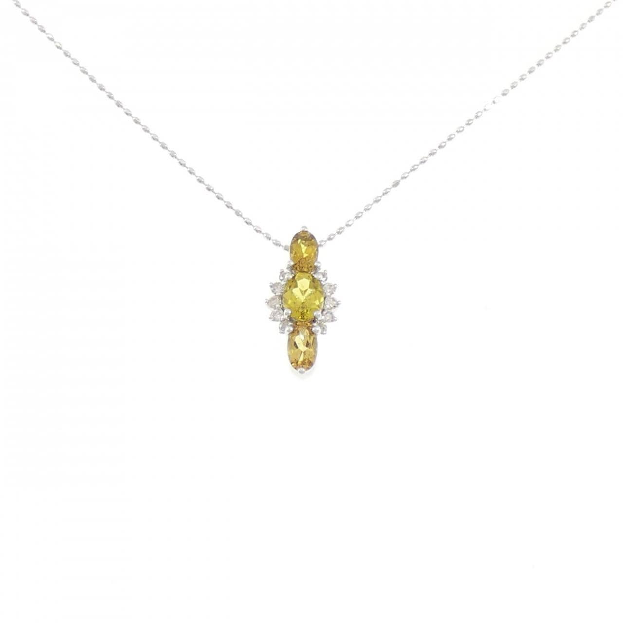 K18WG トルマリン ネックレス 0.67CT