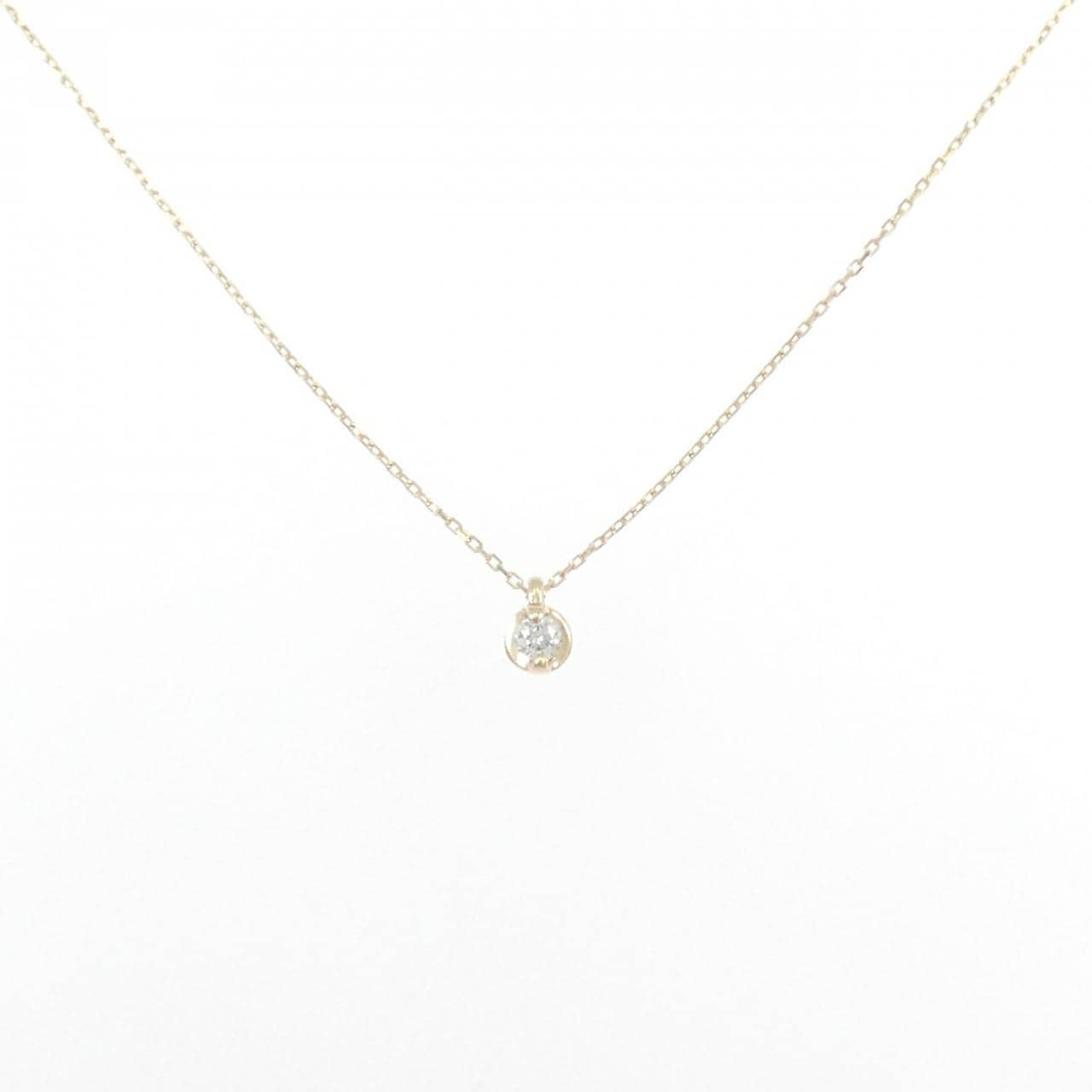 K10YG ダイヤモンド ネックレス 0.03CT
