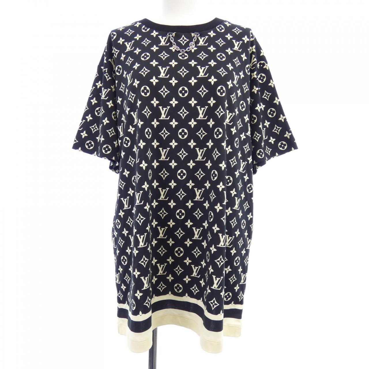 LOUIS VUITTON Vuitton Stripe Accent Monogram T-Shirt FNTS80TR1