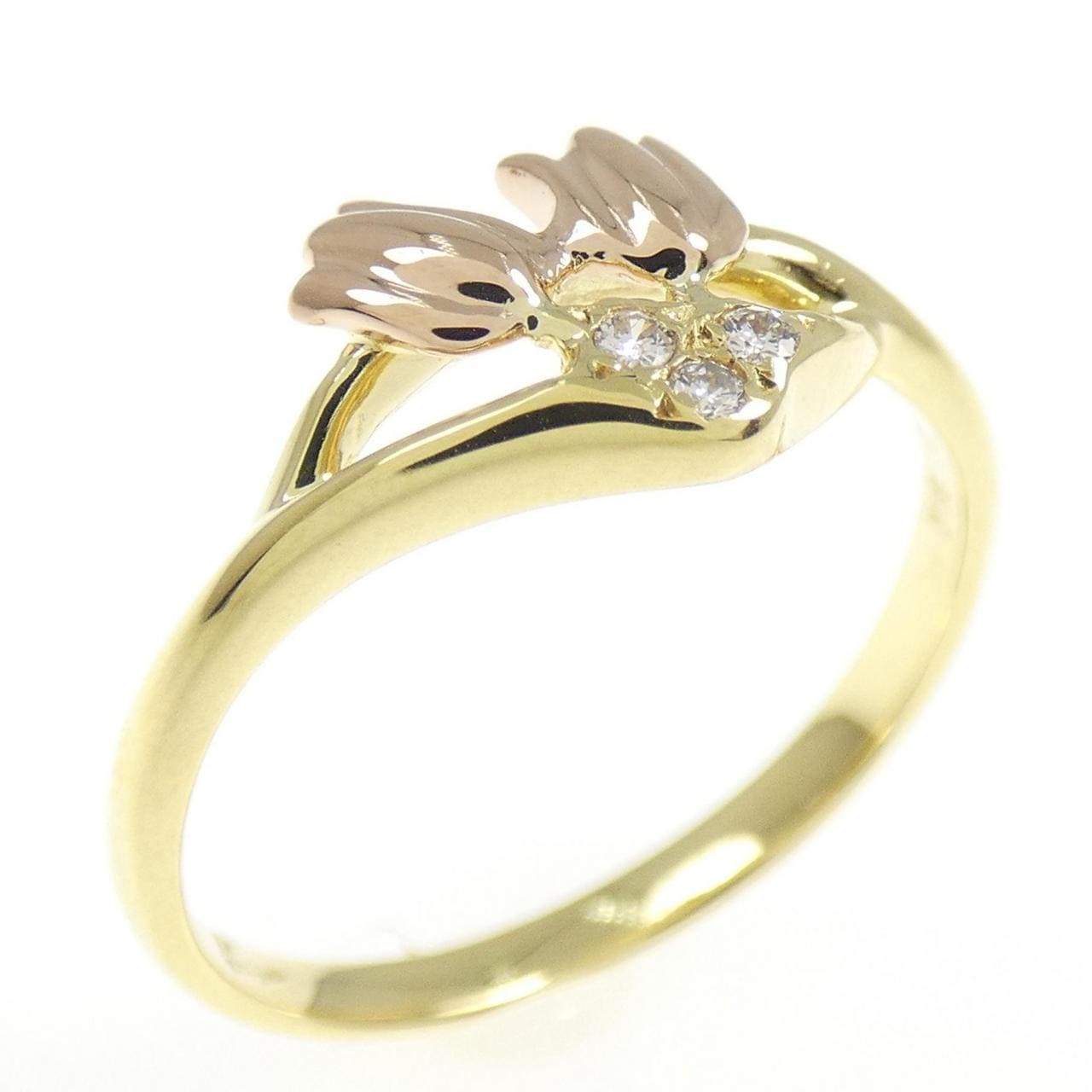 K18YG/K18PG ダイヤモンド リング 0.03CT