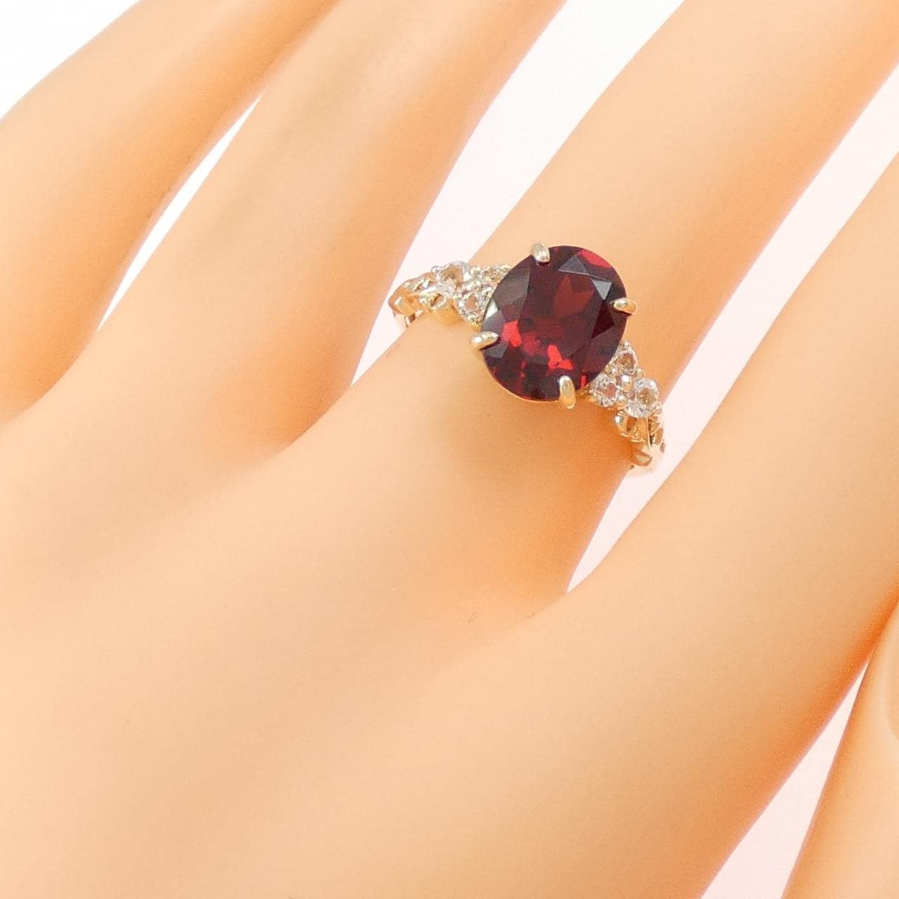 K10YG ガーネット リング